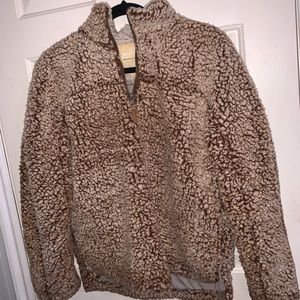 Nordstrom sherpa half zip